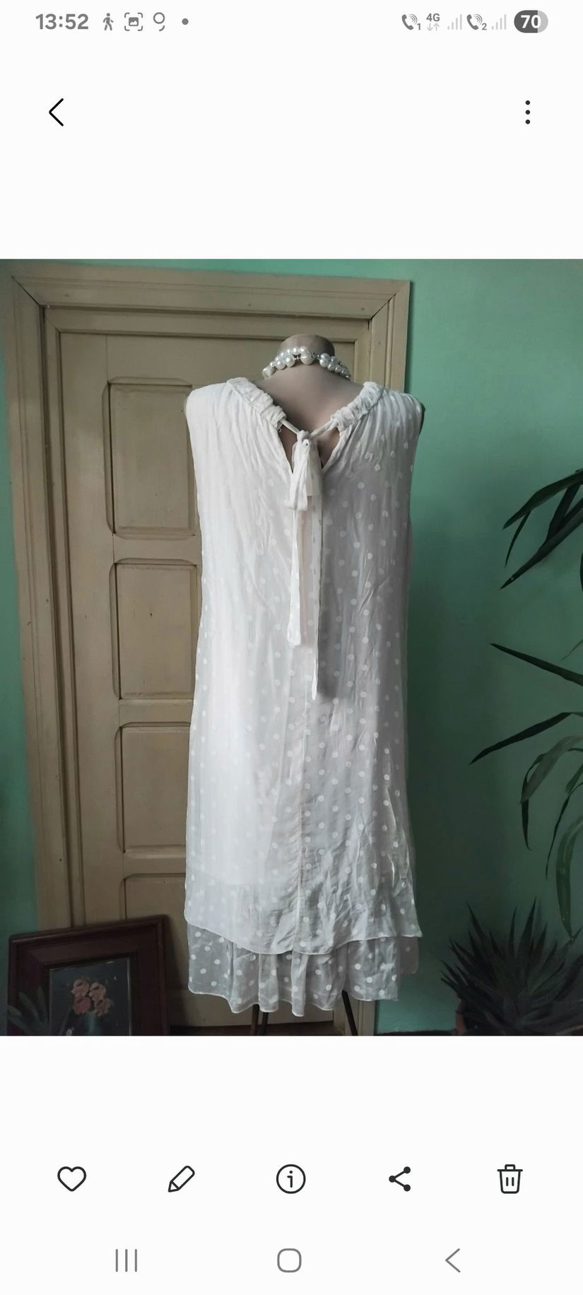 Rochie din matase naturala bej nude