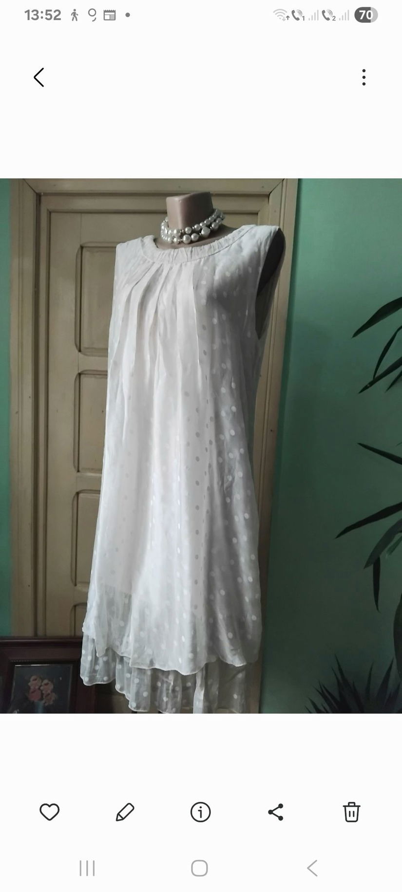 Rochie din matase naturala bej nude