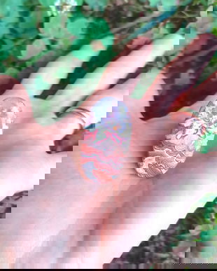 Inel Agata Crazy lace si Argint 925 - IN1491 - Inel pietre semipretioase, inel statement reglabil, cadou sotie, inel cadou, bijuterii cadou, cristale vindecatoare, cristaloterapie, cristale de colectie