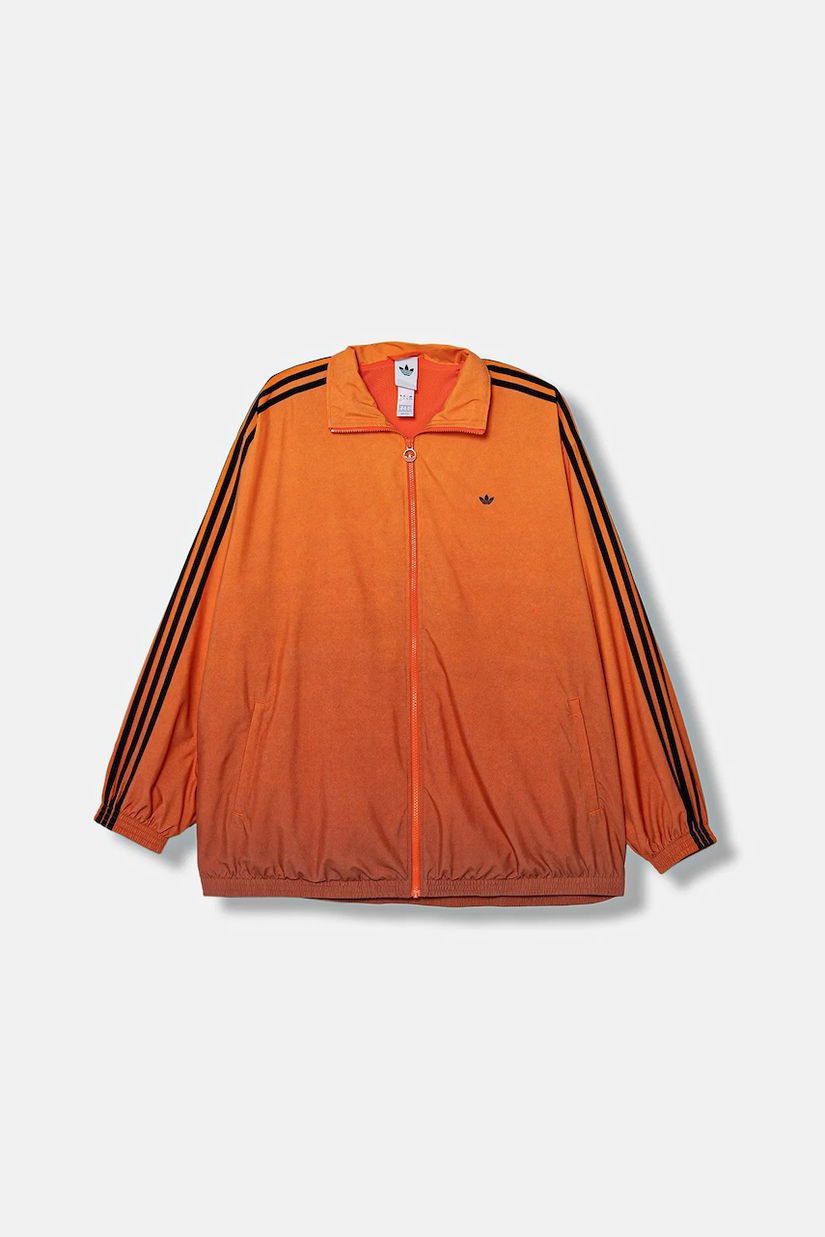 adidas Originals bluză culoarea portocaliu, cu imprimeu, JW7259