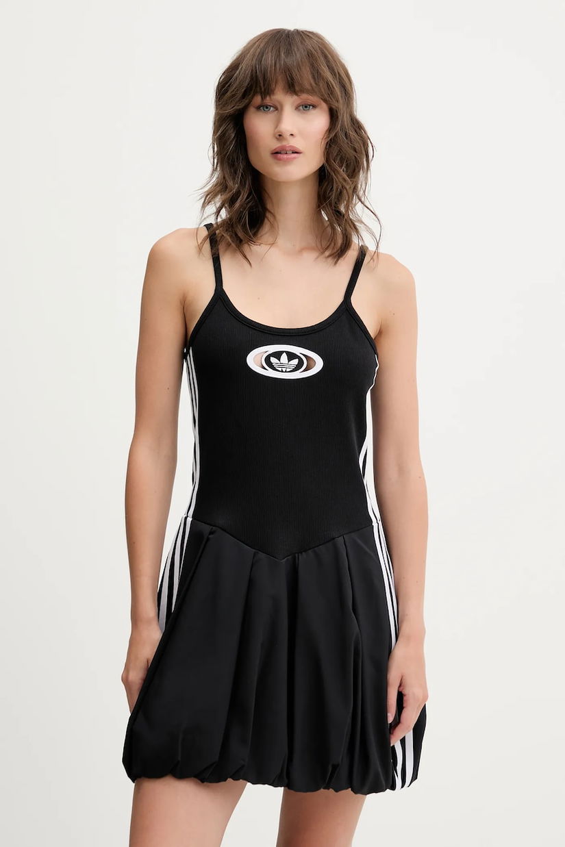 adidas Originals rochie Balloon Dress culoarea negru, mini, evazați, KC8798