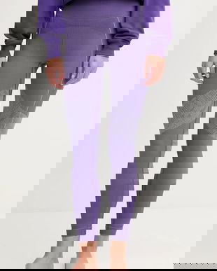 adidas by Stella McCartney jambiere de yoga culoarea violet, cu imprimeu, JN0544