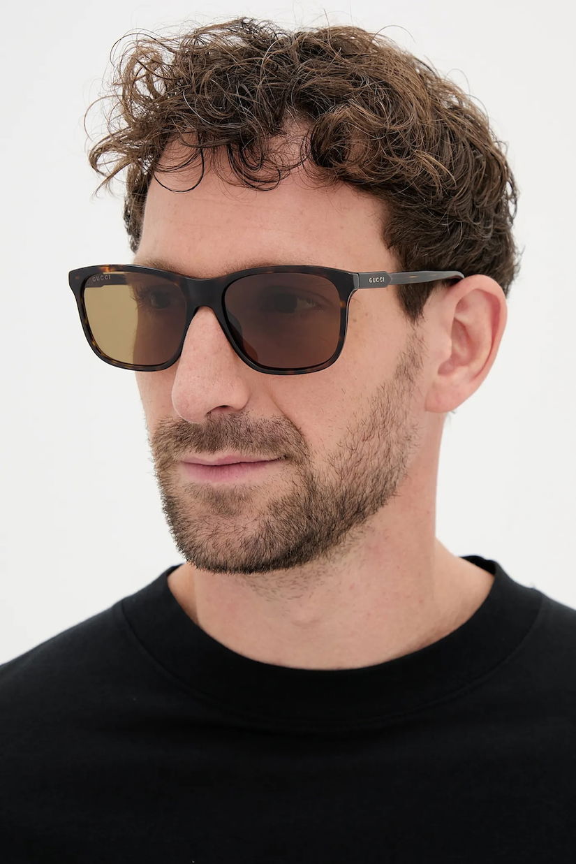 Gucci ochelari de soare barbati, culoarea portocaliu, GG1819S