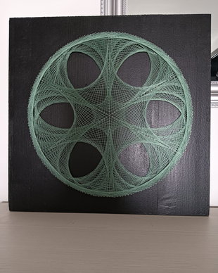 Panou decorativ "Mandala Green"