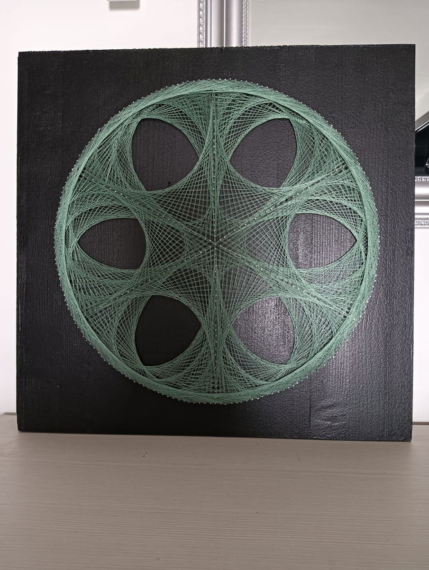 Panou decorativ "Mandala Green"