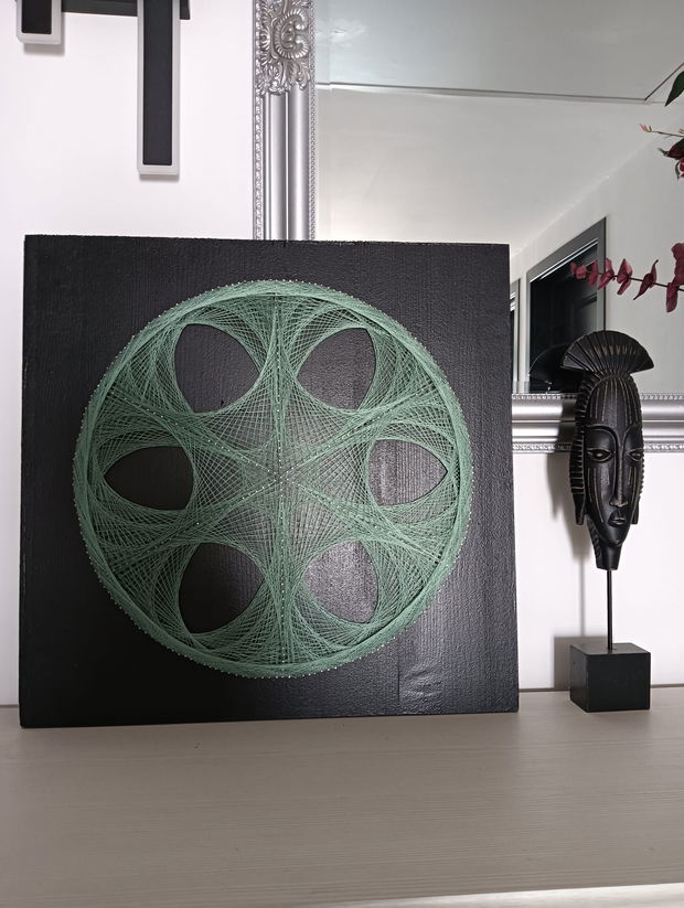 Panou decorativ "Mandala Green"