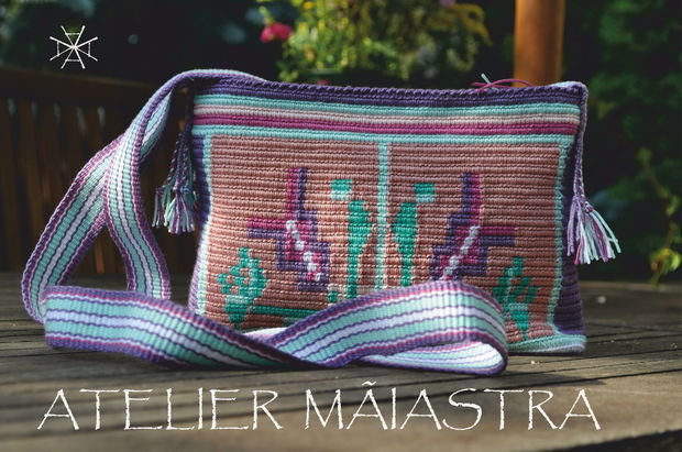 geanta crossbody ateliermaiastra crosetata Banat ciutura