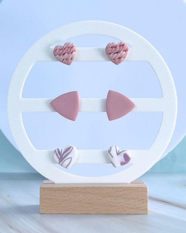 Set cercei din lut polimeric COTTON CANDY #C0030