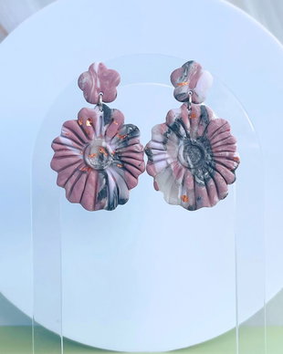 Cercei din lut polimeric MISTRAL FLOWERS #C0229