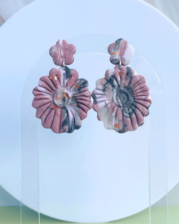 Cercei din lut polimeric MISTRAL FLOWERS #C0229