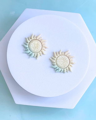 Cercei din lut polimeric SUNRAY BLOOM #C0241