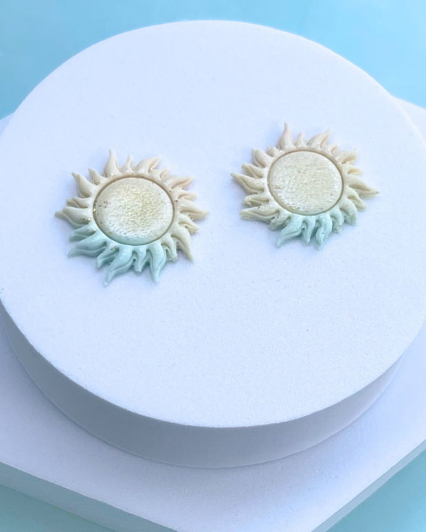 Cercei din lut polimeric SUNRAY BLOOM #C0241