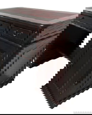 Birou colonial din lemn masiv mahon