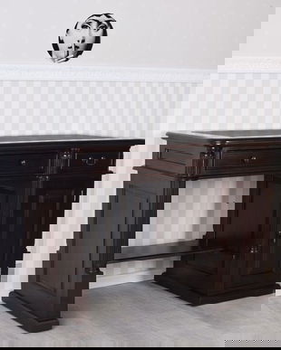 Birou calculator din lemn masiv mahon