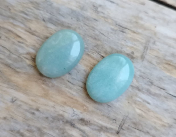 Cabochon aventurin, 25x18 mm