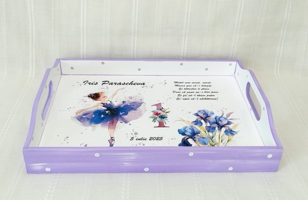 Tavita/set de mot pentru fetita cu iriși