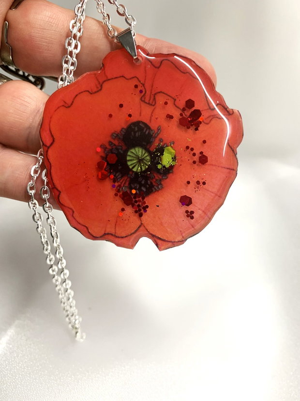 set bijuterii handmade unicat din rășină 00667