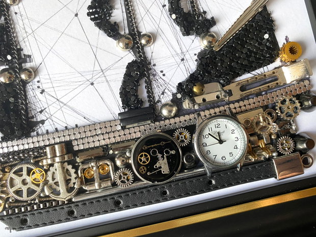 Corabie vintage Cod M 647・Cadouri personalizate・Cadouri Craciun・Cadouri aniversare・Accesorii vintage ・Vapor
