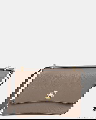 BOSS poșetă de piele culoarea maro, 50554935