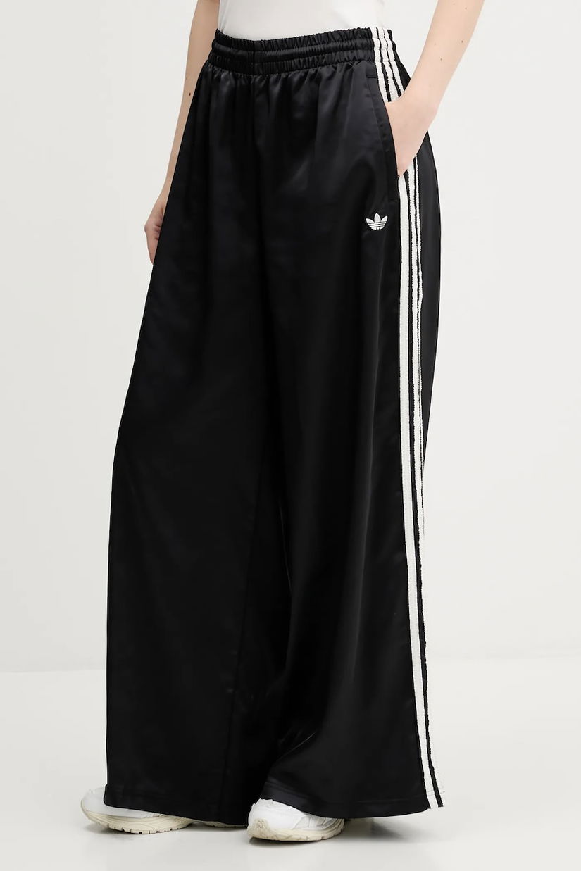 adidas Originals pantaloni de trening Wide Leg Pants culoarea negru, uni, KC8813