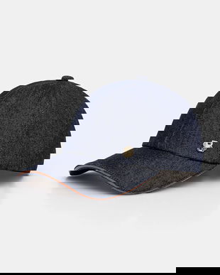 BOSS șapcă de baseball din denim culoarea bleumarin, 50544421