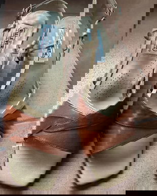 SANDALE VALLEVERDE MODA COMODA PIELE NATURALA MARIME 381/2 MADE IN ITALY