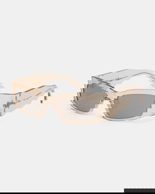 Balenciaga ochelari de soare culoarea argintiu, BB0328S