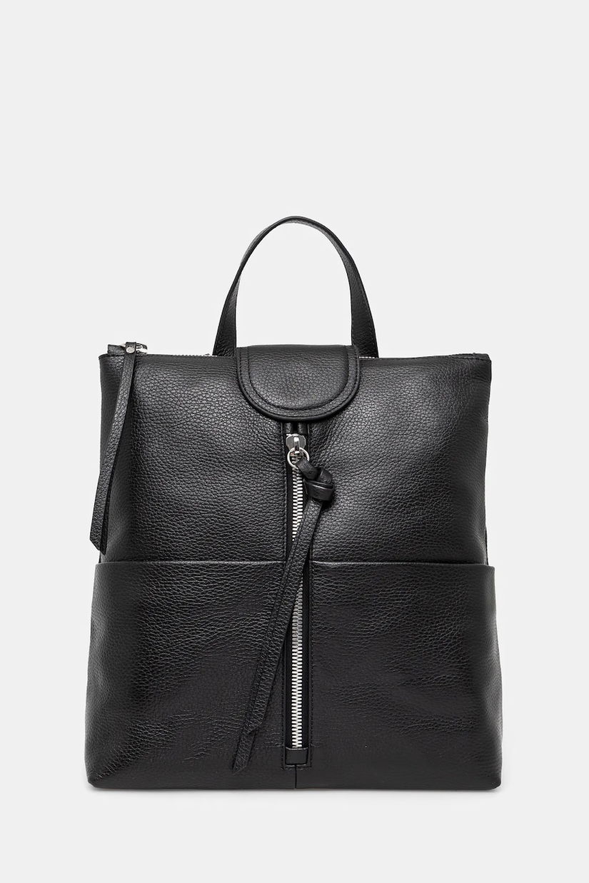 Gianni Chiarini ghiozdan de piele GIADA femei, culoarea negru, mic, neted, ZN 7040/COMM GRN