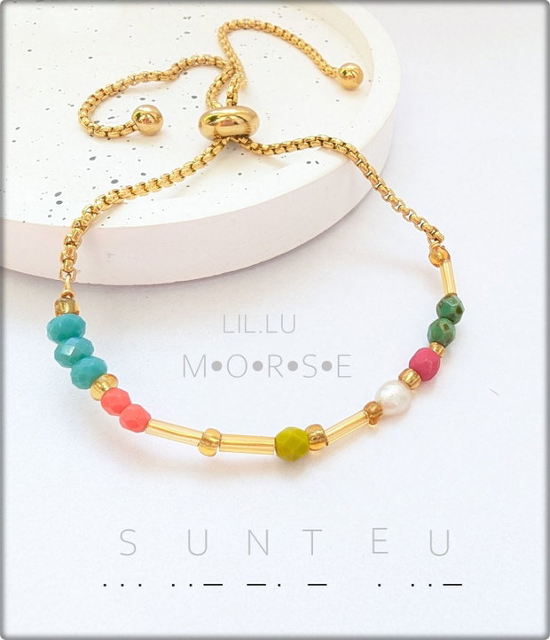 BRĂȚARĂ COD MORSE - SUNT EU - Bijuterie personalizată cu mesaj secret