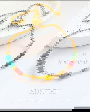 Brățară cod Morse SUNT EU   Bijuterie personalizată cu mesaj secret