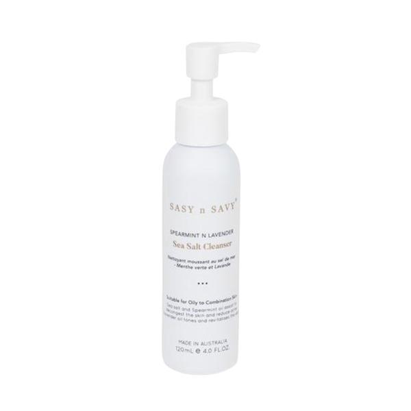 Spuma de Curatare cu Sare de Mare, Menta si Lavanda - Curatare profunda pentru Ten Gras și Mixt, 120 ml
