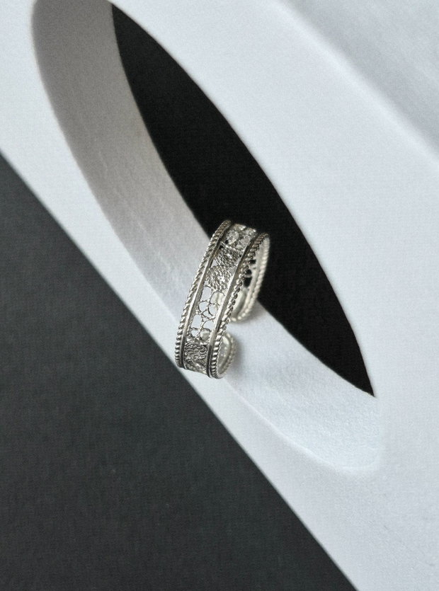 Inel reglabil filigrant din argint 925 FILIGREE
