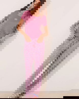 women'secret pijama culoarea roz, bumbac, 3599201