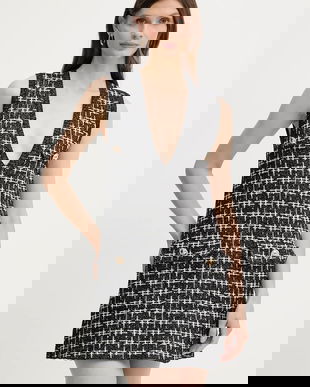 Silvian Heach rochie ISMET culoarea negru, mini, drept, GPA25285VE