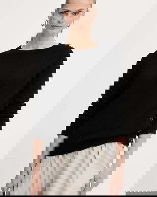 Silvian Heach pulover din amestec de lână PICOULANE culoarea negru, GPA25233MA