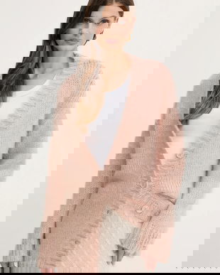 Silvian Heach cardigan din amestec de lână LETSOSA culoarea portocaliu, light, GPA25267CD