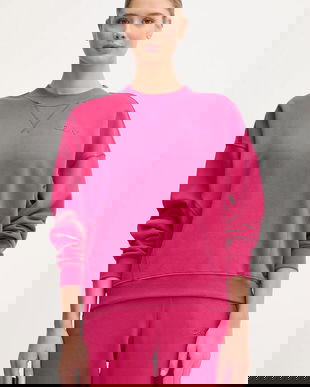 Dkny hanorac de bumbac culoarea roz, uni, DP5T1406