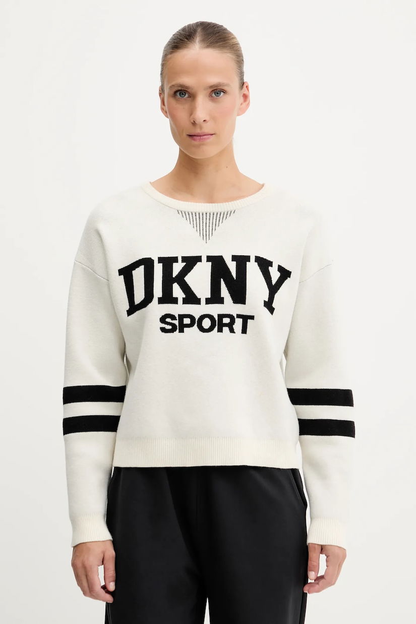 Dkny pulover culoarea bej, DP5R0749