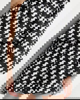 The Sleeper pantaloni scurți culoarea negru, cu imprimeu, high waist, CHSH02G097N