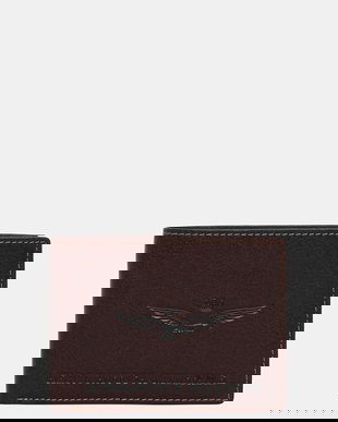 Aeronautica Militare portofel de piele culoarea maro, AM241