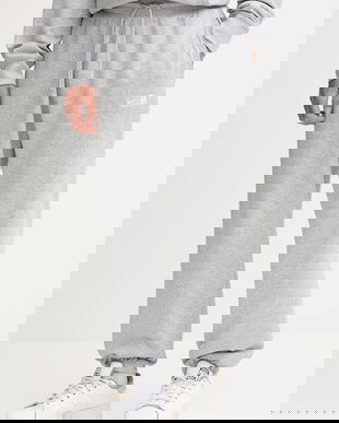 The North Face pantaloni de trening Essential Relaxed culoarea gri, melanj, NF0A8C1FDYX1