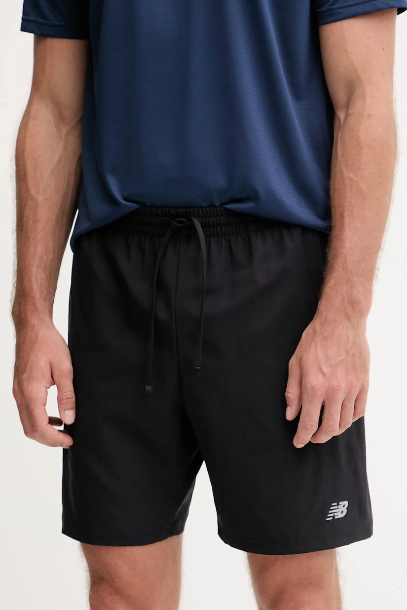 New Balance pantaloni scurți de antrenament culoarea negru, MS41232BK
