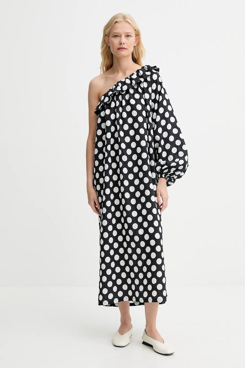 The Sleeper rochie culoarea negru, midi, drept, GADR02G097N