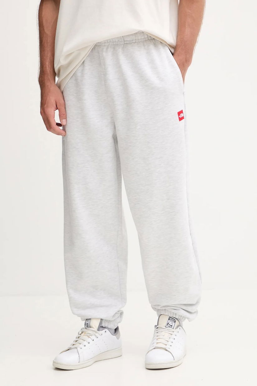 The North Face pantaloni de trening Redbox culoarea gri, melanj, NF0A8EG3E041