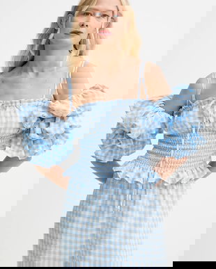 The Sleeper bluză din in cu imprimeu, ALTP01G027N