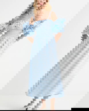 The Sleeper rochie din in midi, evazați, ALDR01G027N