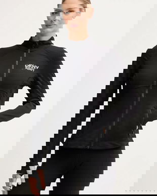 Dkny bluză culoarea negru, cu imprimeu, DP5J9616