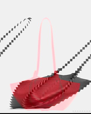 Yuzefi poșetă de piele MOCHI culoarea roșu, YUZPF25-HB-MO-L060