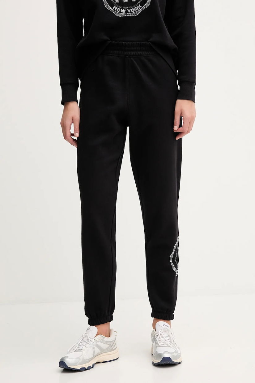 Dkny pantaloni de trening culoarea negru, cu imprimeu, DP5P3667