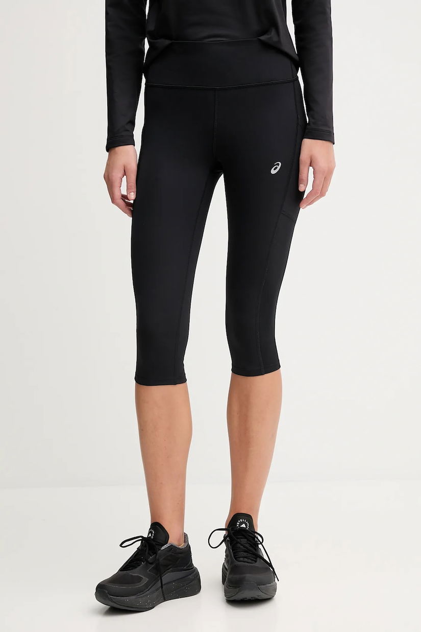 Asics leggins de antrenament culoarea negru, uni, 2012D179